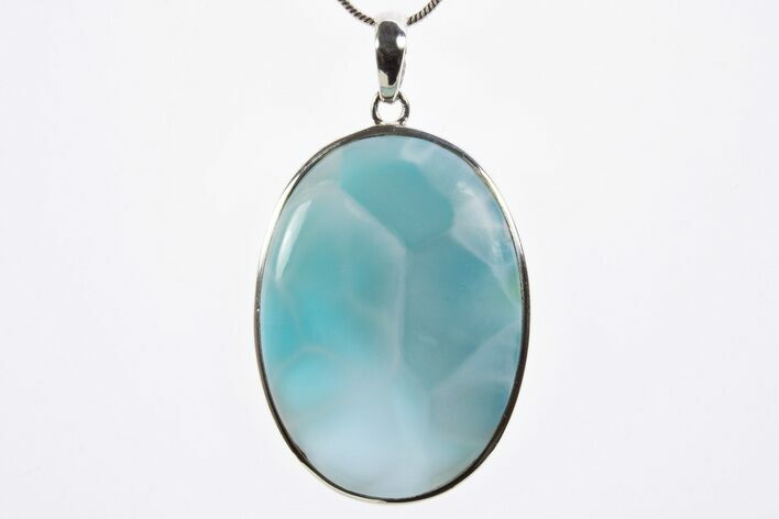 Stunning, Larimar Pendant (Necklace) - Sterling Silver #303223